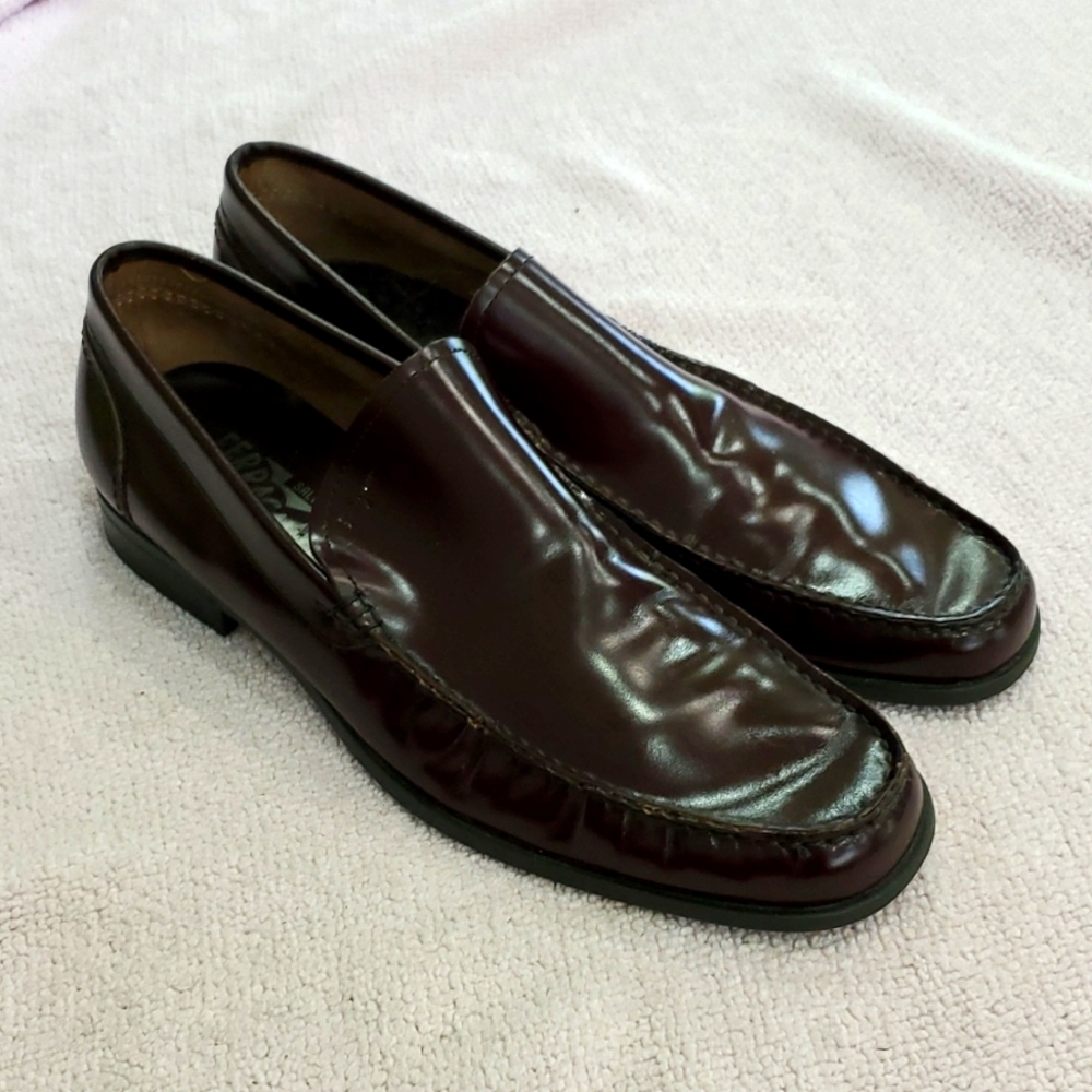 Salvatore Ferragamo slip on loafers sz9.5D #1357B